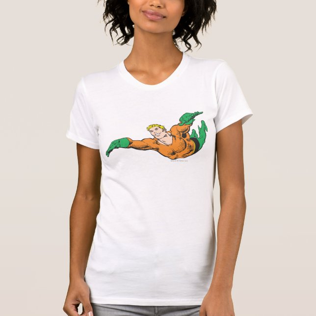 Camiseta De Bebé Aquaman Soars (Anverso)