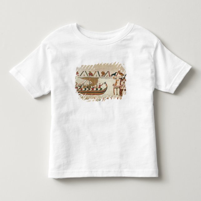 Camiseta De Bebé Aquí devoluciones de Harold del conde a Inglaterra (Anverso)