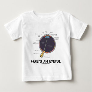 Camiseta De Bebé Aquí está un humor de ojiva (Humor de anatomía ocu