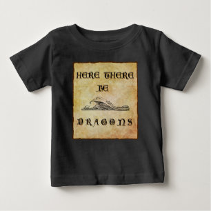 Camiseta De Bebé Aquí Hay Dragones