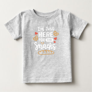 Camiseta De Bebé Aquí para los aperitivos