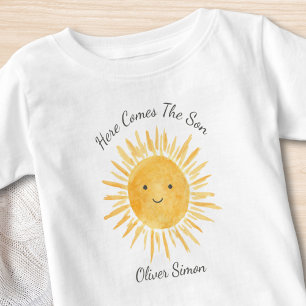 Camiseta De Bebé Aquí viene el hijo