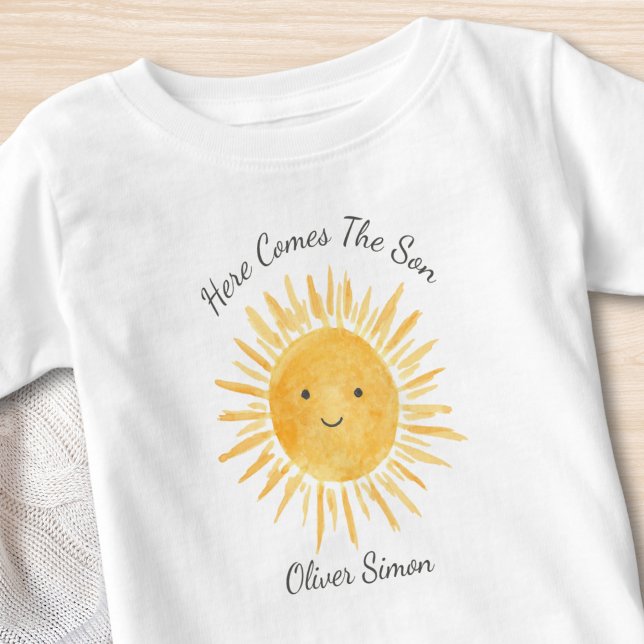 Camiseta De Bebé Aquí viene el hijo (Subido por el creador)