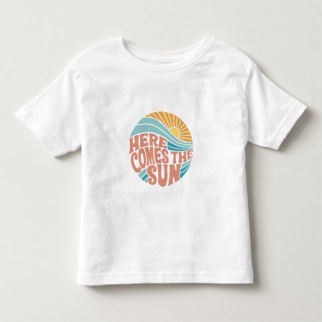Camiseta De Bebé Aquí viene el sol (Anverso)