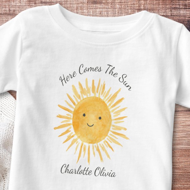 Camiseta De Bebé Aquí viene el sol (Subido por el creador)