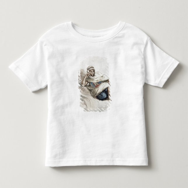 Camiseta De Bebé Árabe asentado (Anverso)