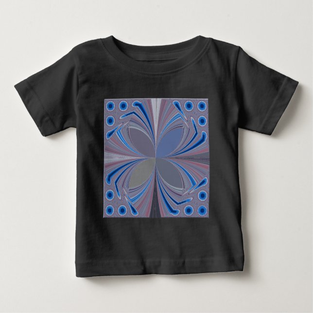 Camiseta De Bebé Araña azul (Anverso)