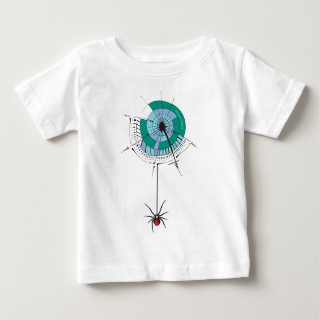 Camiseta De Bebé Araña bitsy de Itsy (Anverso)