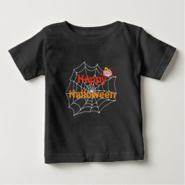 Camiseta De Bebé Araña divertida en Halloween Web