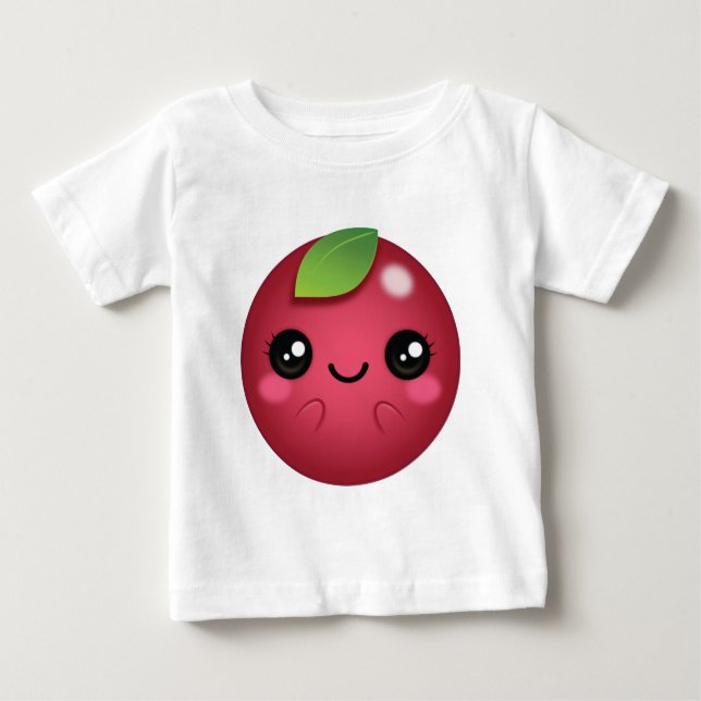 Camiseta De Bebé Arándano Kawaii (Anverso)