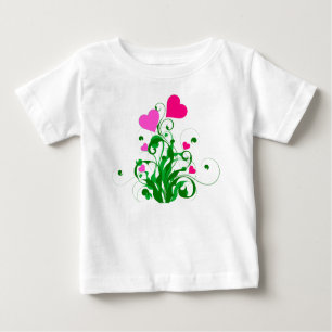 Camiseta De Bebé Árbol de corazones de amor