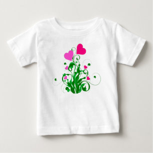 Camiseta De Bebé Árbol de Corazones de Amor-46555
