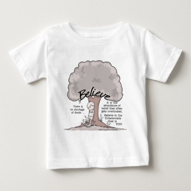 Camiseta De Bebé Árbol de creencia (Anverso)