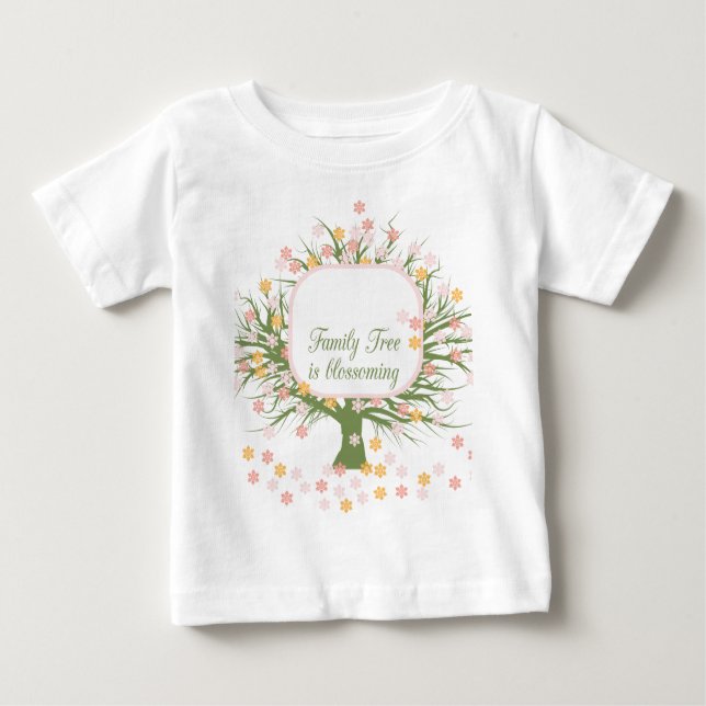 Camiseta De Bebé Árbol de familia en llamas (Anverso)