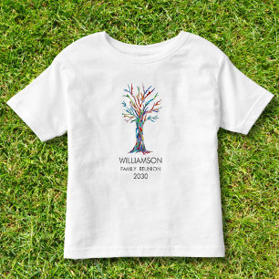 Camiseta De Bebé Árbol de familia Rainbow de Reunión Familiar