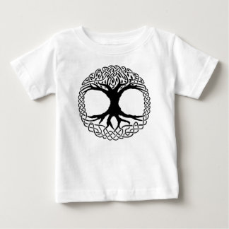 Camiseta De Bebé Árbol de la mitología del wicca de los nórdises de