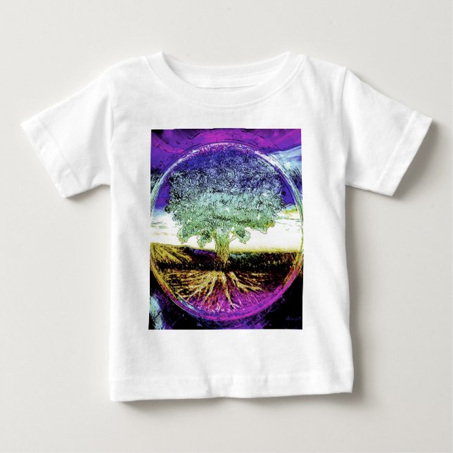 Camiseta De Bebé Árbol de la vida pacífica de la vida (Anverso)