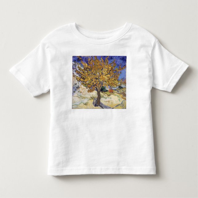 Camiseta De Bebé Árbol de mora de Vincent van Gogh el |, 1889 (Anverso)