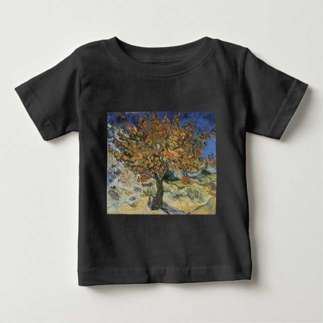 Camiseta De Bebé Árbol de moras por van Gogh (Anverso)