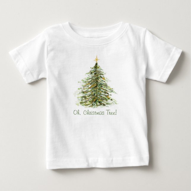Camiseta De Bebé Árbol de Navidad (Anverso)