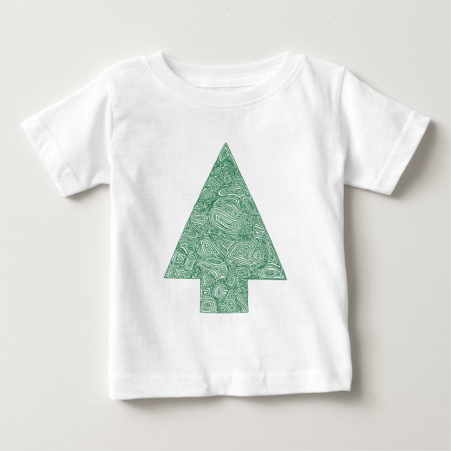 Camiseta De Bebé Árbol de Navidad (Anverso)