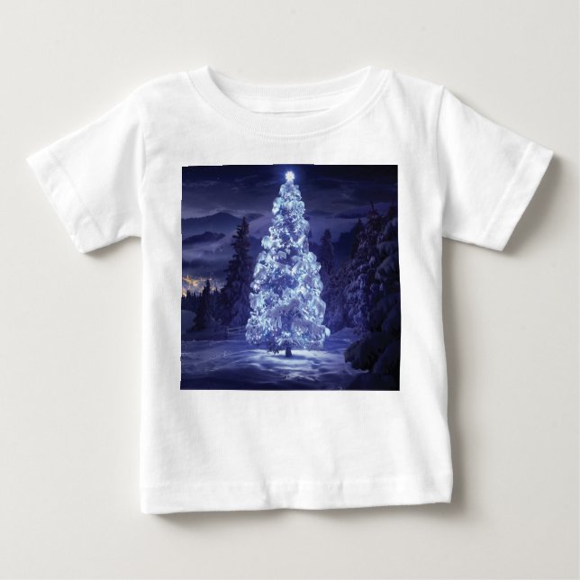 Camiseta De Bebé Árbol de Navidad (Anverso)