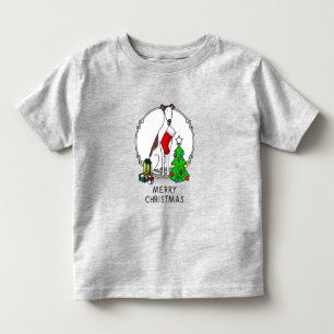 Camiseta De Bebé Árbol de Navidad 2 Greyhound (romano le blanco) Pe