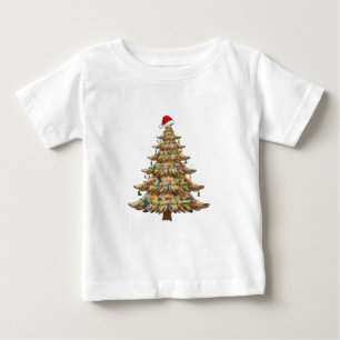 Camiseta De Bebé Árbol de Navidad Camuflaje Veterano Militar Divert