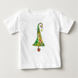 Camiseta De Bebé Árbol de Navidad caprichoso