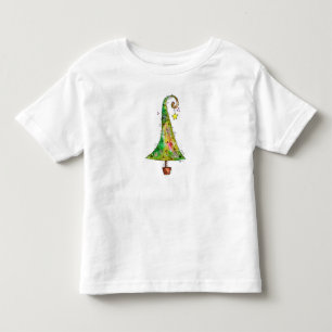Camiseta De Bebé Árbol de Navidad caprichoso