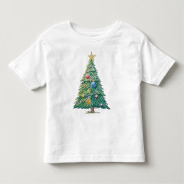 Camiseta De Bebé Árbol de Navidad Colorido