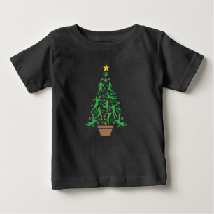 Camiseta De Bebé Árbol de Navidad de Fútbol Masculino