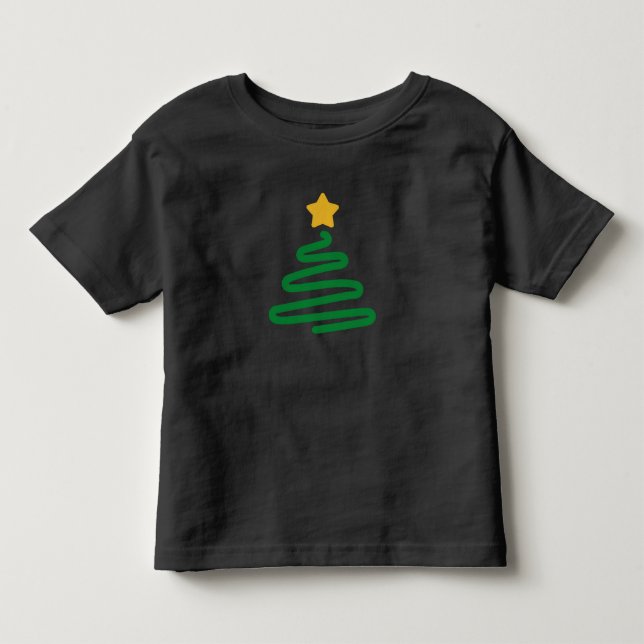 Camiseta De Bebé Árbol de Navidad Divertido (Anverso)