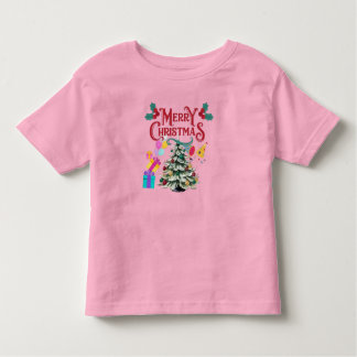 Camiseta De Bebé Árbol de navidad y regalo