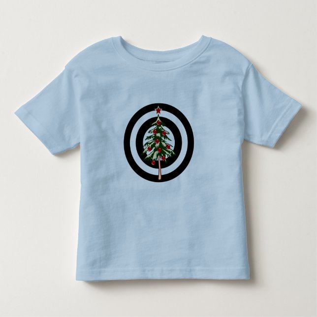 Camiseta De Bebé Árbol de pinos (Anverso)