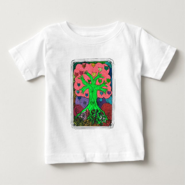 Camiseta De Bebé Árbol de porcentajes (Anverso)