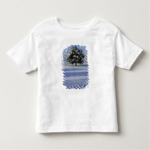 Camiseta De Bebé Árbol en paisaje nevado
