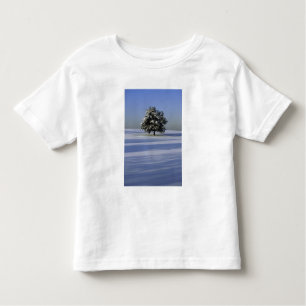 Camiseta De Bebé Árbol en paisaje nevado