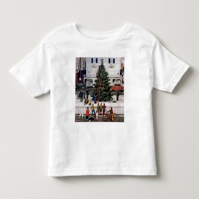 Camiseta De Bebé Árbol en plaza (Anverso)