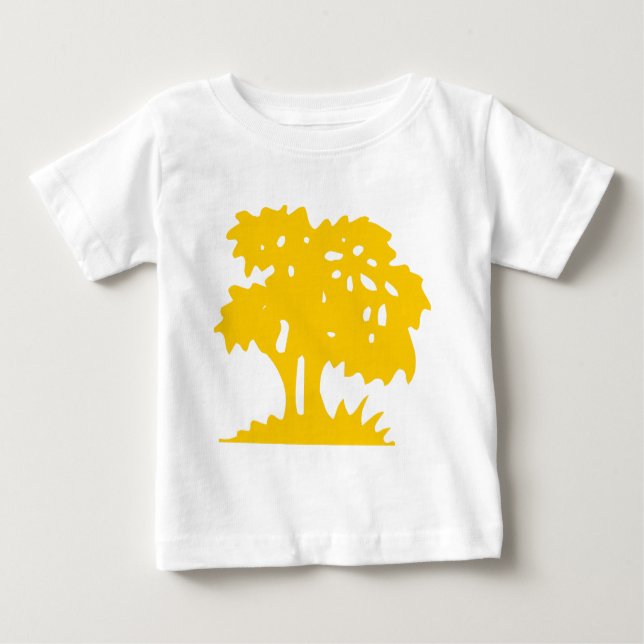 Camiseta De Bebé Árbol personalizado - Ámbar (Anverso)