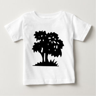 Camiseta De Bebé Árbol personalizado - Negro