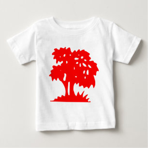 Camiseta De Bebé Árbol personalizado - Rojo