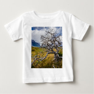 Camiseta De Bebé Árbol quemado, Torres del Paine, Chile