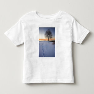Camiseta De Bebé Árbol solitario en nieve fresca en New Castle Comm