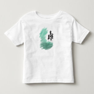 Camiseta De Bebé Árbol verde escandinavo arte simple menta moderna