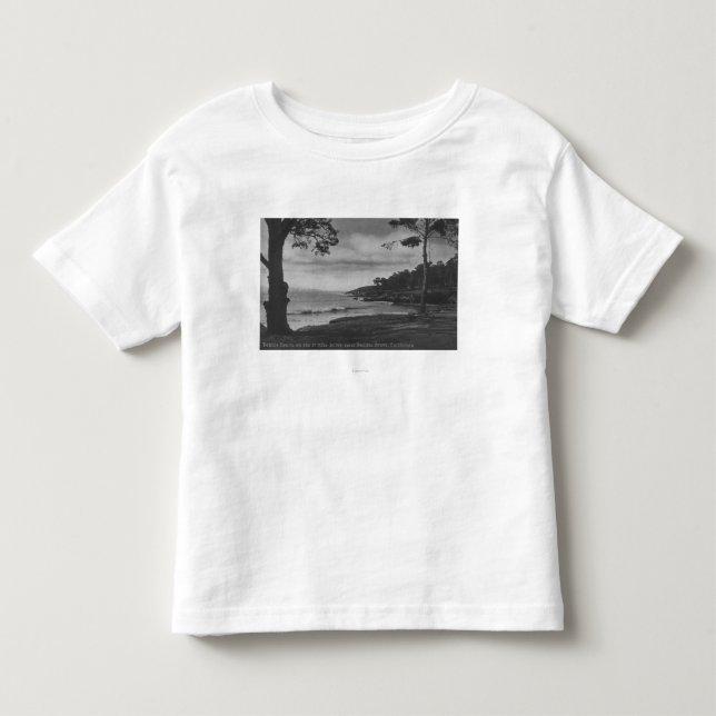 Camiseta De Bebé Arboleda pacífica, CA - Pebble Beach en 17 millas (Anverso)