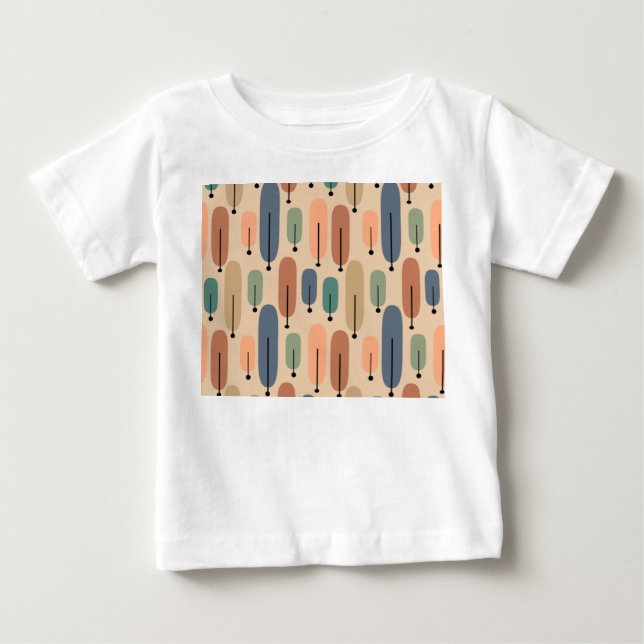 Camiseta De Bebé Árboles atómicos retro (Anverso)
