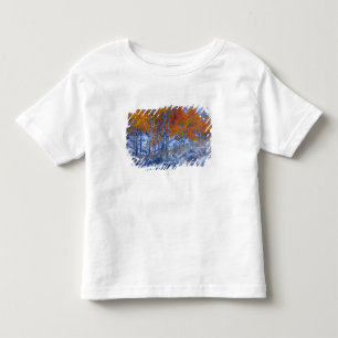 Camiseta De Bebé Árboles de Aspen en colores de otoño, montañas Big