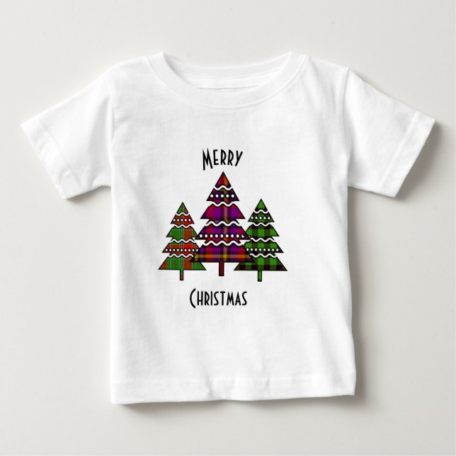 Camiseta De Bebé Árboles de Navidad (Anverso)