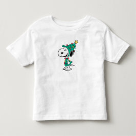 Camiseta De Bebé árboles de navidad de snoopy 